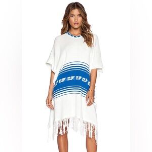 WILDFOX  Knit Poncho Fringe Hem Western XS